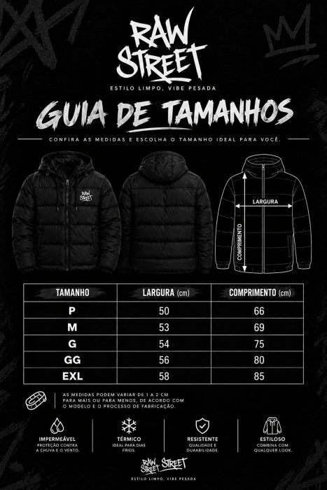 Guia de tamanhos